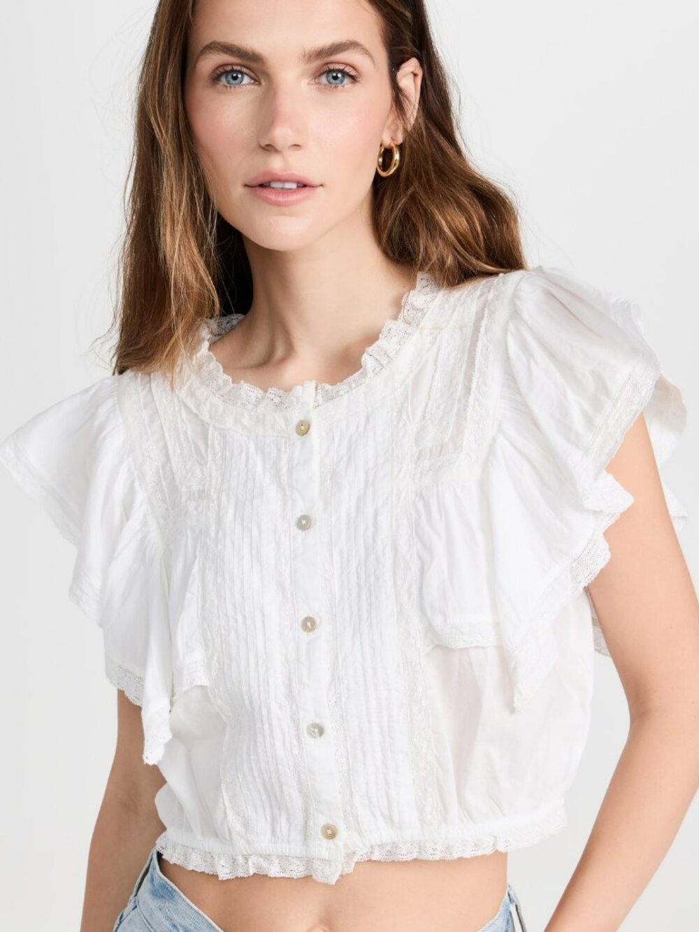 LoveShackFancy Nora Top NWT SZ M